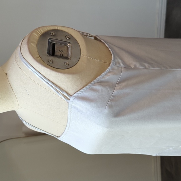 Nap Asymmetrical Hem Square Neckline Satin Slip Dress Gray M leisure luxury - Picture 4 of 9